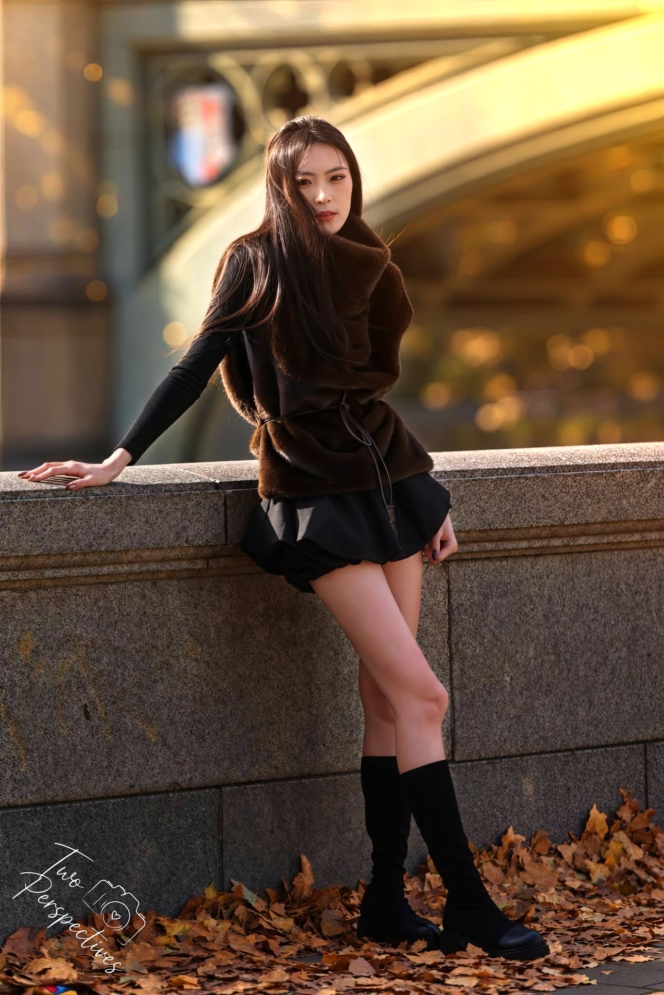 Portrait by the bridge